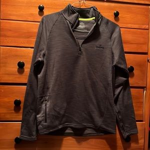 Dark Gray Fleeced Lined Quarter Zip
